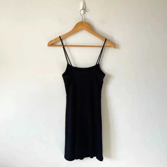 Aritzia Sunday Best BLACK Addy Ribbed Skinny Strap Bodycon Mini Dress  Small - Picture 4 of 6